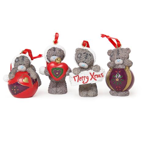 Set of 4 Resin Christmas Me to You Bear Tree Decorations £7.19